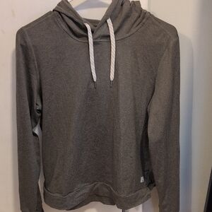 Vuori Green Hoodie with White Drawstrings